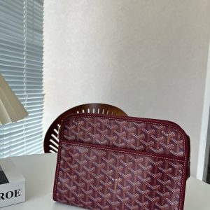 GOYARD JOUVENCE MM TOILETRY BAG BURGUNDY 25CM JOUVENMMLTY33CL33P