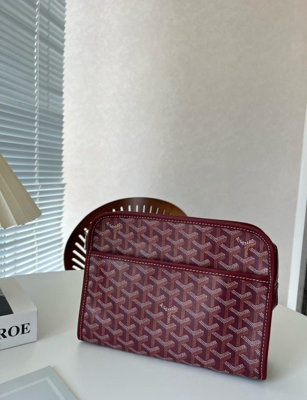 GOYARD JOUVENCE MM TOILETRY BAG BURGUNDY 25CM JOUVENMMLTY33CL33P