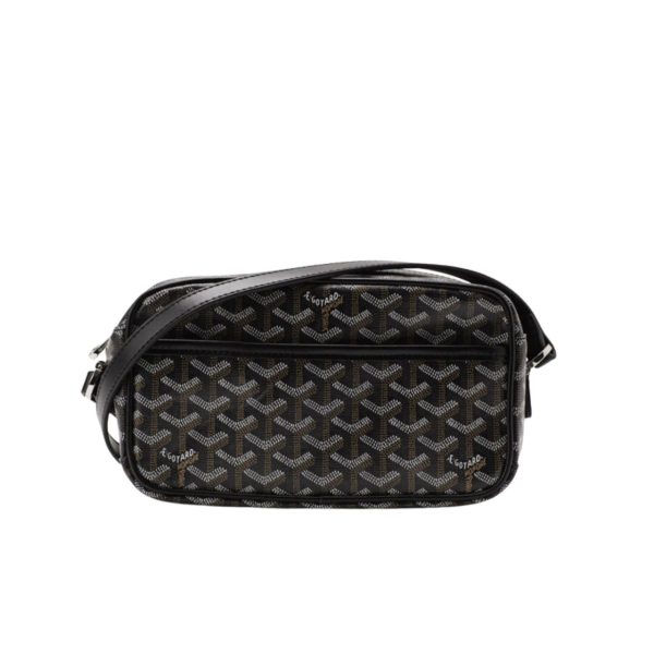 GOYARD CAP VERT CROSSBODY GOYARDINE BLACK 23CM