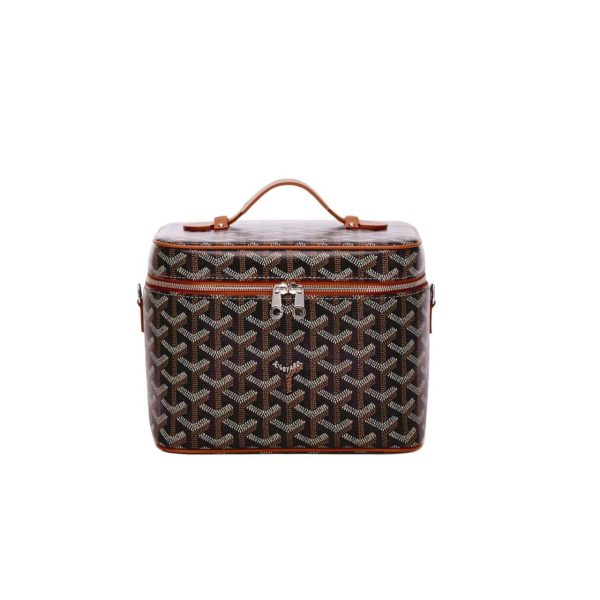 GOYARD MUSE VANITY CASE BLACK TAN 20CM MUSEVAPMLTY01CL03P