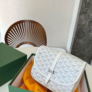 GOYARD BELVEDERE PM BAG WHITE 22CM BELVE3PMLTY50CG50P