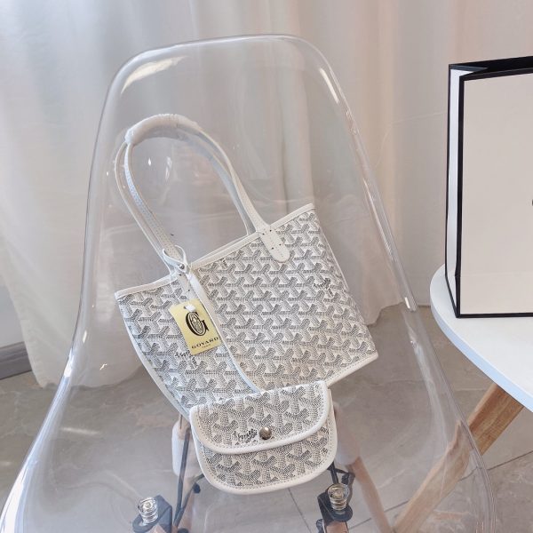 GOYARD ANJOU MINI BAG WHITE 21CM ANJOUSMINCG50TY50P