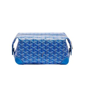 GOYARD BOWLING 25 TOILETRY BAG BLUE 23CM BOWLIN025TY10CL10P