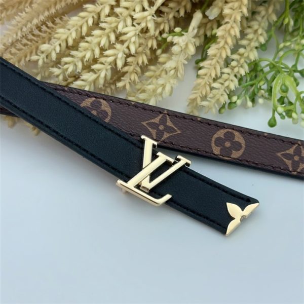 LOUIS VUITTON PRETTY LV DOUBLE SIDED BELT BLACK 20MM M8232X