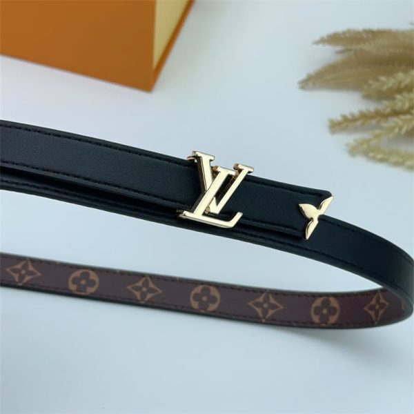 LOUIS VUITTON PRETTY LV DOUBLE SIDED BELT BLACK 20MM M8232X