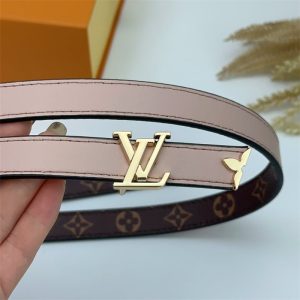 LOUIS VUITTON PRETTY LV DOUBLE SIDED BELT BEIGE 20MM