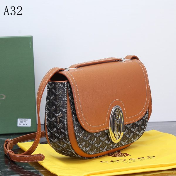 GOYARD SEAL CLASP THE 233 BAG BROWN 25CM