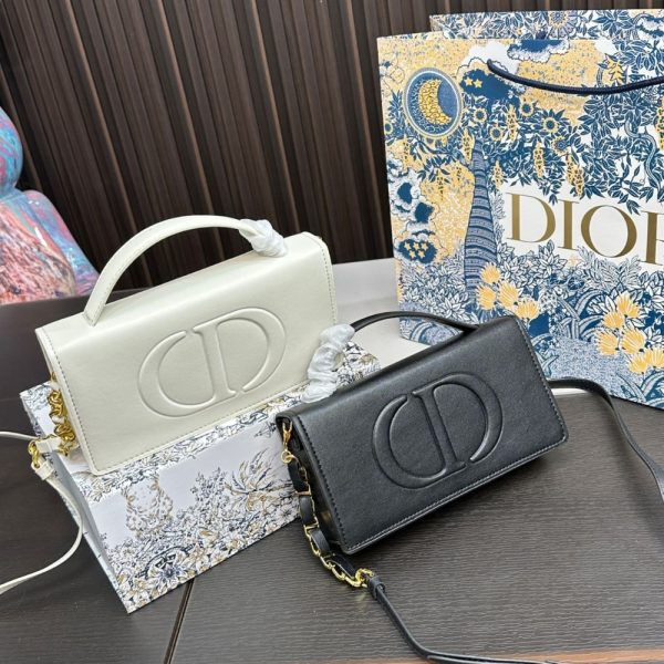 DIOR CD SIGNATURE MINI BAG BLACK 21CM