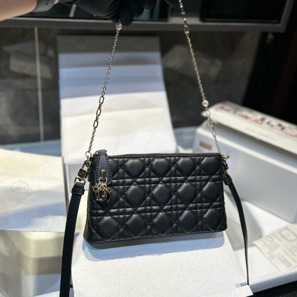 DIOR MISS MIDI MINI BAG BLACK 23CM S6006ONMJ M900