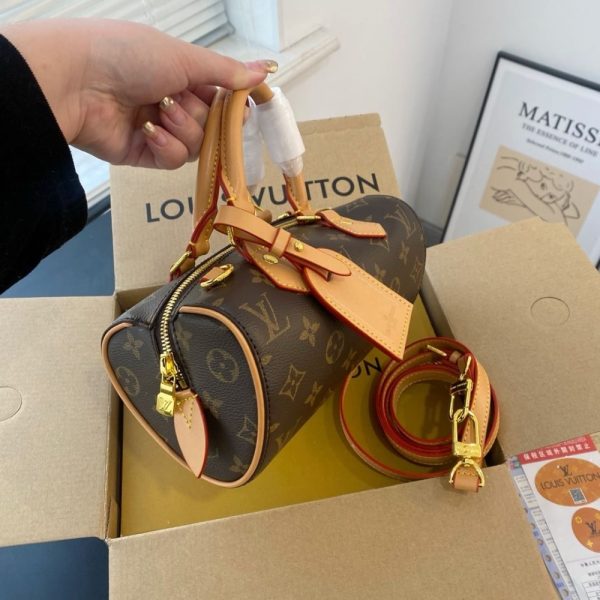 LOUIS VUITTON SPEEDY DATING NANO BAG MONOGRAM BROWN 20CM M13226