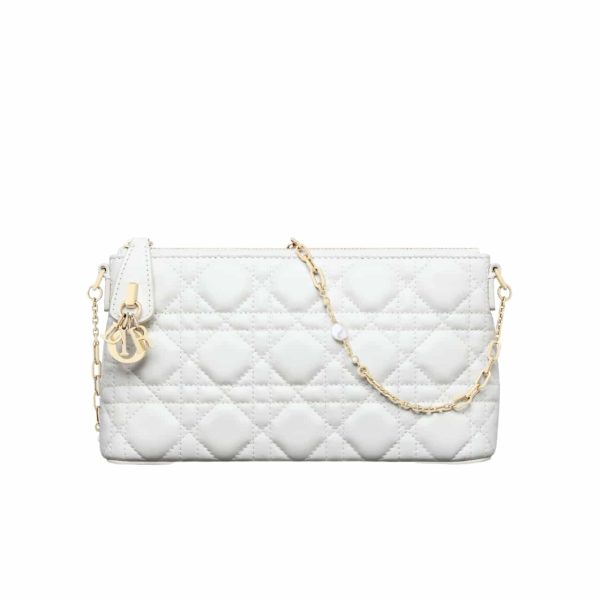 DIOR MISS MIDI MINI BAG WHITE 23CM S6006ONMJ M030