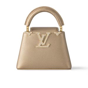 LOUIS VUITTON CAPUCINES BAG GOLD 22CM M24583