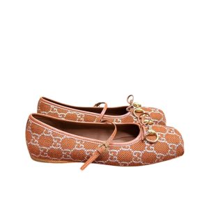 GUCCI WOMEN’S HORSEBIT BALLET FLAT ORANGE