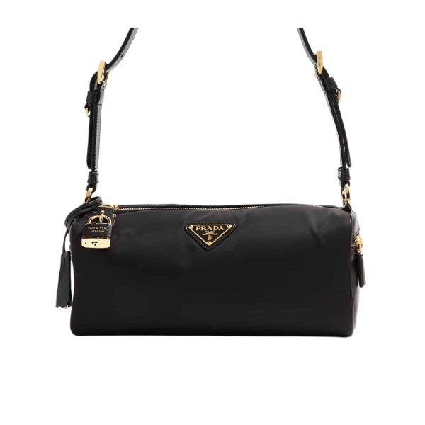 PRADA RE NYLON POUCH BLACK 28CM 1NE058 2C05 F0002