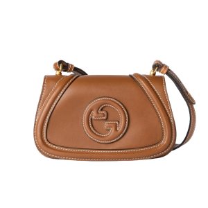 GUCCI BLONDIE MINI SHOULDER BAG BROWN 22CM 815700 AAEC2 2718