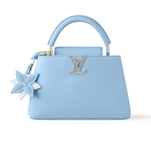 LOUIS VUITTON CAPUCINES MINI BAG BLUE BLEACH 20CM M21303