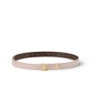 LOUIS VUITTON PRETTY LV DOUBLE SIDED BELT BEIGE 20MM