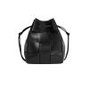 BOTTEGA VENETA SMALL CASSETTE CROSS BODY BUCKET BLACK 13CM 680218VCQC48425