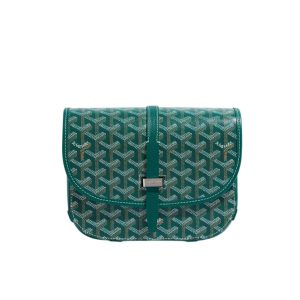 GOYARD BELVEDERE PM BAG GREEN 22CM