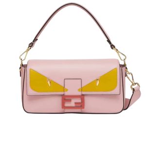 FENDI BAGUETTE LUNAR NEW YEAR LEATHER BAG PINK 26CM 8BR600ATXQF1QIP