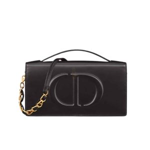 DIOR CD SIGNATURE MINI BAG BLACK 21CM