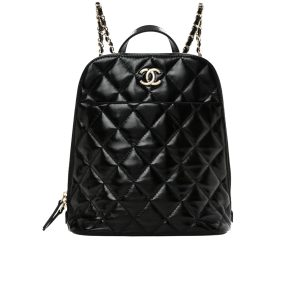 CHANEL MY POCKET BACKPACK SHINY BLACK 24CM