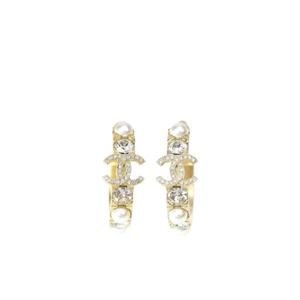 CHANEL EARRINGS CC GOLD