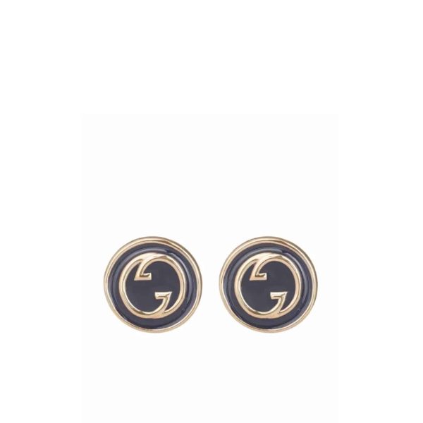 GUCCI INTERLOCKING STUD EARRINGS