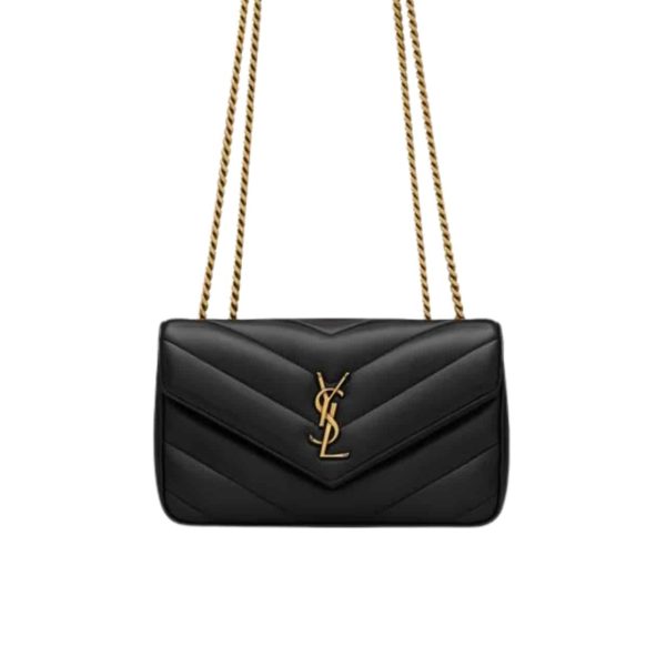 SAINT LAURENT LOULOU SMALL IN MATELASSÉ LAMBSKIN 24CM 801437AAEAX1000