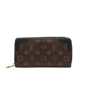 LOUIS VUITTON ZIPPY XL MONOGRAM MACASSAR BROWN 19CM M61855