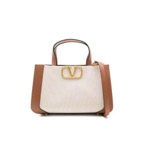 VALENTINO GARAVANI SMALL VLOGO SIGNATURE TOTE BAG WHITE 22CM 2W2B0K96YJHV8S