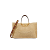 VALENTINO GARAVANI MEDIUM STRAW SUMMER TOTE BEIGE 38CM