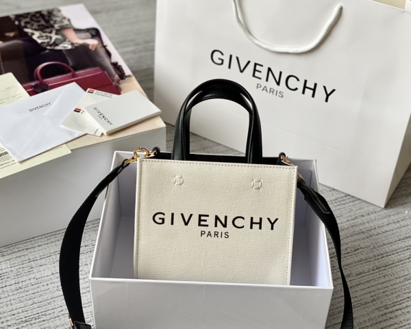 GIVENCHY MEDIUM TOTE SHOPPER BAG CANVAS BEIGE FOR WOMEN 7.5IN/19CM HIGH QUALITY