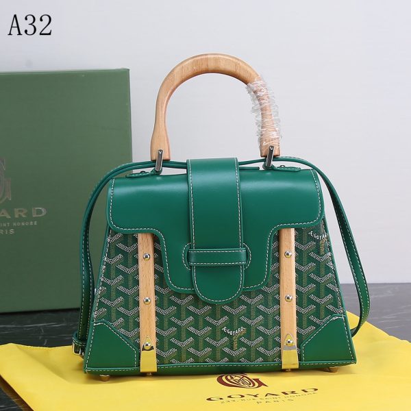 GOYARD SAIGON PM BAG GREEN 20CM