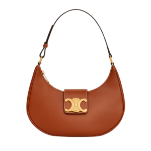 CELINE AVA TRIOMPHE SOFT BAG IN SMOOTH CALFSKIN
 TAN