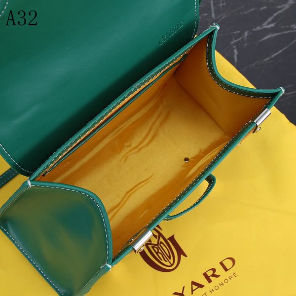 GOYARD SAIGON PM BAG GREEN 20CM