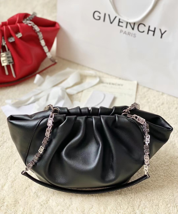 GIVENCHY SMALL KENNY BAG BLACK FOR WOMEN 12.6IN/32CM