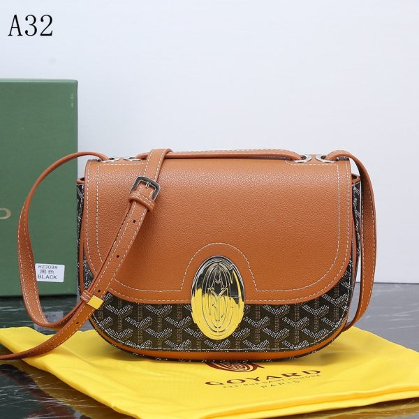 GOYARD SEAL CLASP THE 233 BAG BROWN 25CM