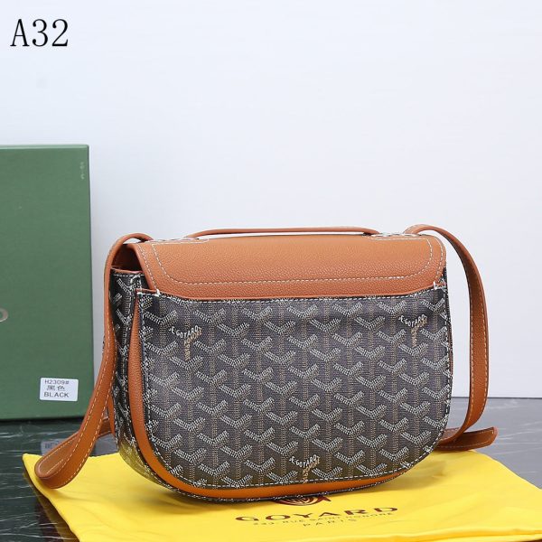 GOYARD SEAL CLASP THE 233 BAG BROWN 25CM