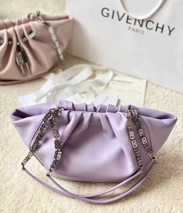 GIVENCHY SMALL KENNY BAG MAUVE FOR WOMEN 12.6IN/32CM HIGH QUALITY