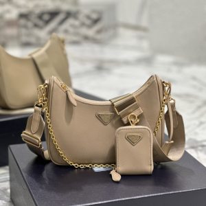 PRADA RE EDITION 2005 RE NYLON BAG CAMEL 22CM 1BH204 R064 F0Y8C V V9L