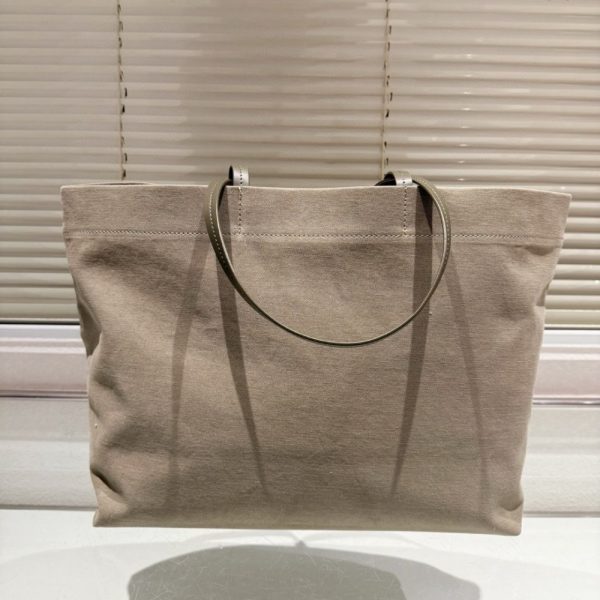 PRADA TESSUTO SYNTHETIC TOTE BAG BEIGE 35CM