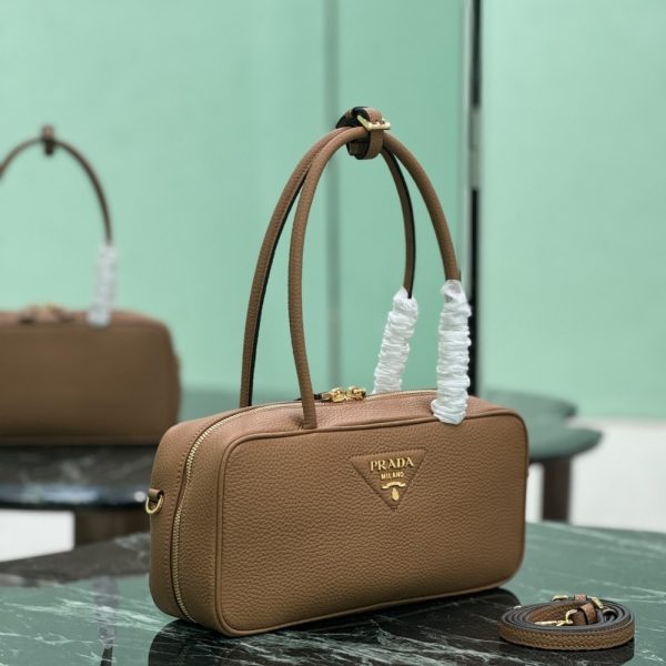PRADA MEDIUM TOP HANDLE BAG CARAMEL 29CM 1BB126 2DKV F03V8 V ONO