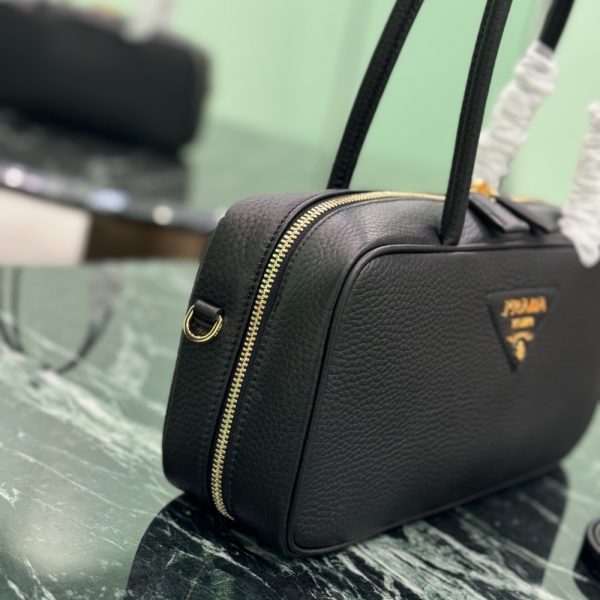 PRADA MEDIUM TOP HANDLE BAG BLACK 29CM 1BB126 2DKV F0632 V ONO