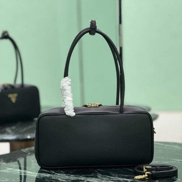 PRADA MEDIUM TOP HANDLE BAG BLACK 29CM 1BB126 2DKV F0632 V ONO