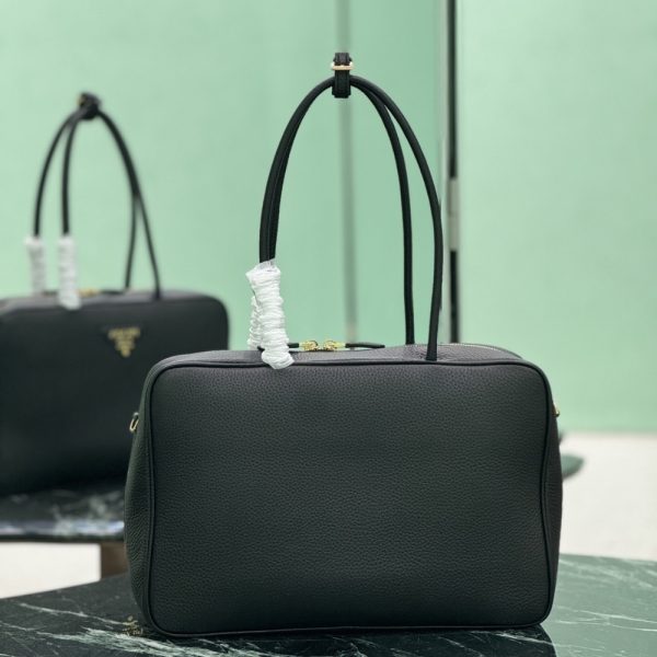 PRADA LARGE TOP HANDLE BAG BLACK 35CM 1BB128 2DKV F0632 V ONO