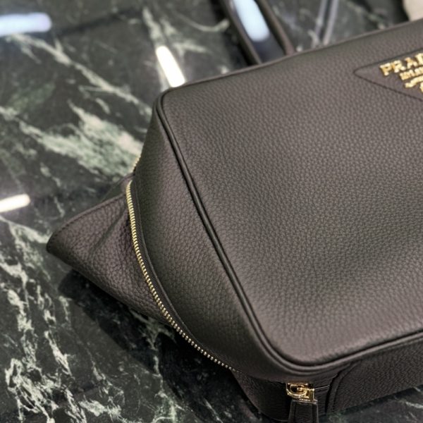 PRADA LARGE TOP HANDLE BAG BLACK 35CM 1BB128 2DKV F0632 V ONO