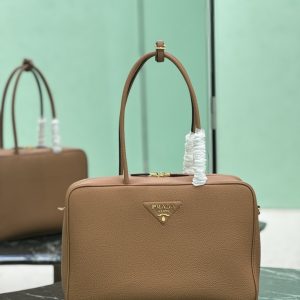 PRADA LARGE TOP HANDLE BAG CARAMEL 35CM 1BB128 2DKV F03V8 V ONO