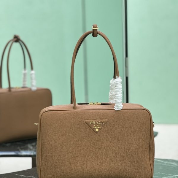 PRADA LARGE TOP HANDLE BAG CARAMEL 35CM 1BB128 2DKV F03V8 V ONO
