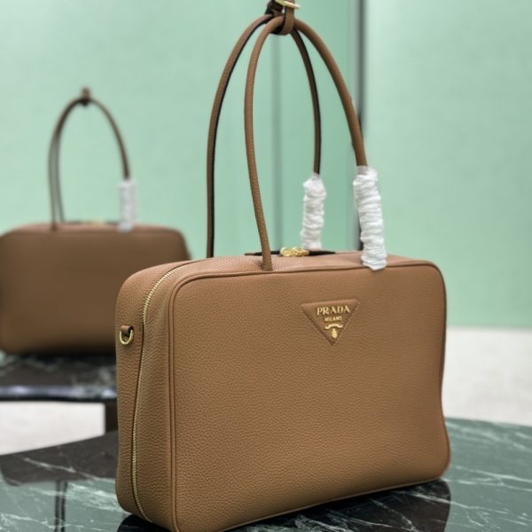 PRADA LARGE TOP HANDLE BAG CARAMEL 35CM 1BB128 2DKV F03V8 V ONO